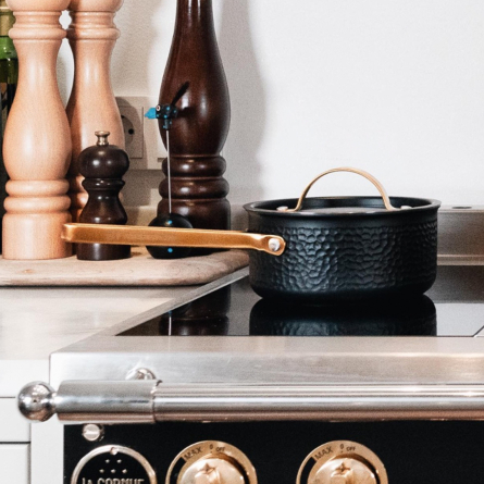 Arvet kastrull 1L, Viggo (Mattvart + M&auml;ssing)