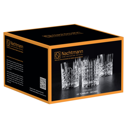 Highland Whisky Glass 34,5cl, 4-Pack