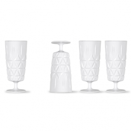 Picknick Glas Hög Vit 21cl, 4-pack