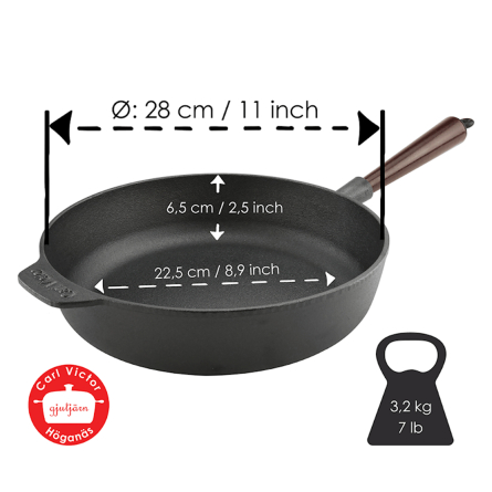 Trakt&ouml;rpanna Gjutj&auml;rn, 28cm