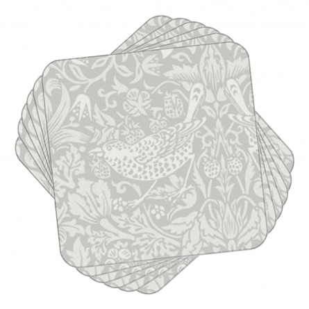 Strawberry Thief Coasters 6-pack