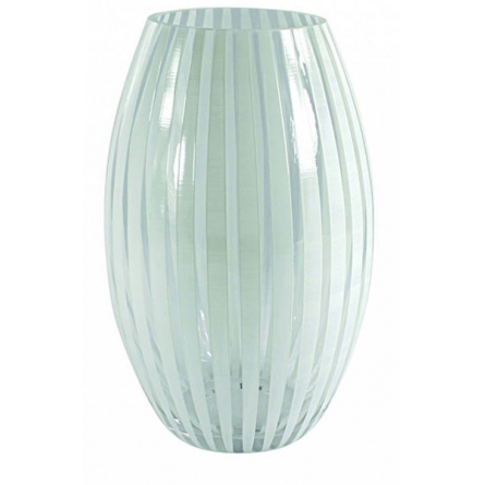 Vase Convex Twist Weiß H 26cm