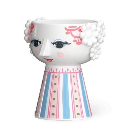 Eva Candlestick H9.5 cm pink