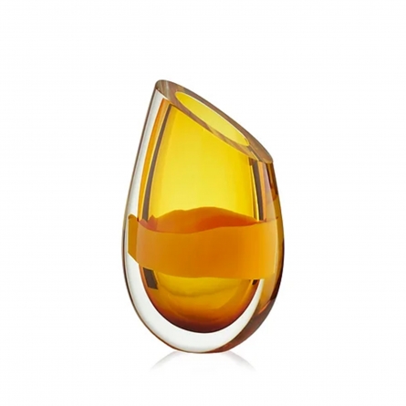 Ovum vase H 190 mm Amber