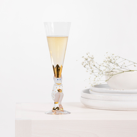 Nobel The Sparkling Devil Champagne glass 19 cl, White