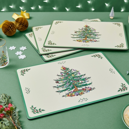 Christmas Tree Table mats 40x30 cm 4-pack