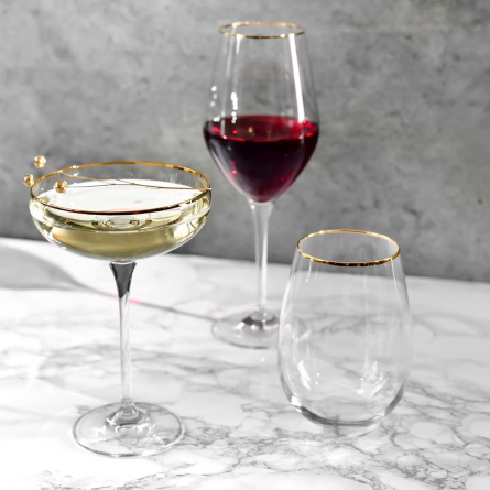 Harmony Champagne glass Coupé 24cl, 6-pack - GOLD