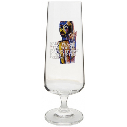 Make Peace Beer glass, 50cl