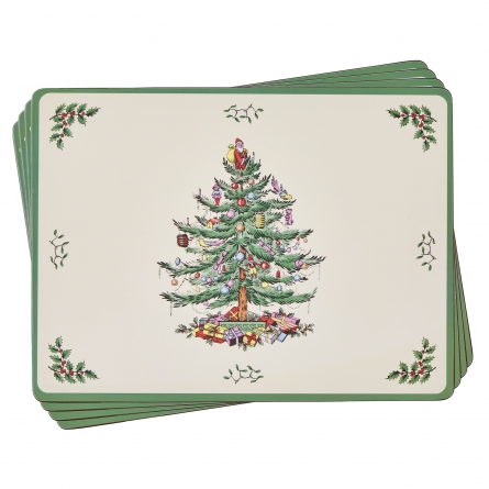 Christmas Tree Placemat 40x30cm, 4-pack