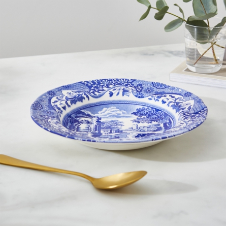 Blue Italian Soup plate 23 cm