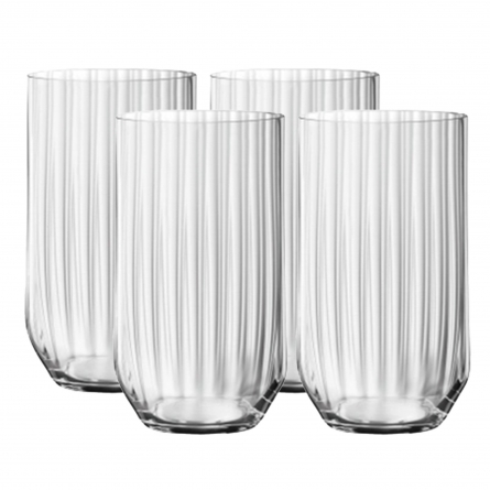 Linear Longdrink Glass 44cl, 4-pack
