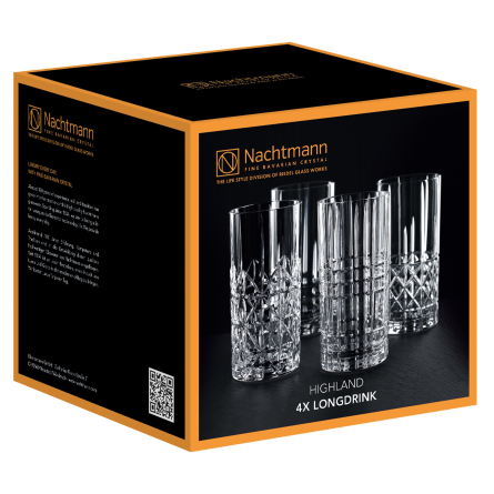 Highland Longdrinkglas, 4-pack