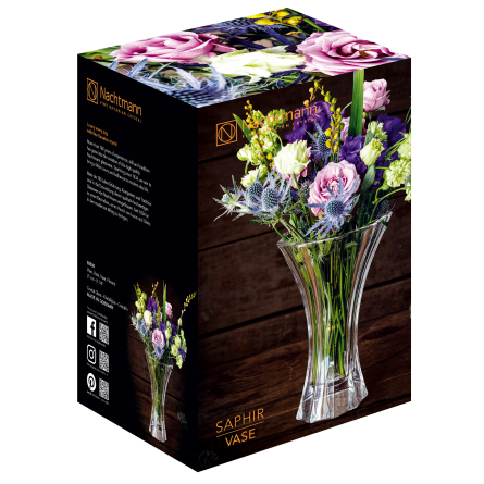 Saphir Vase, 21cm