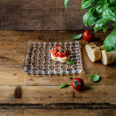 Bossa Nova Square Plate 14cm, 2-pack