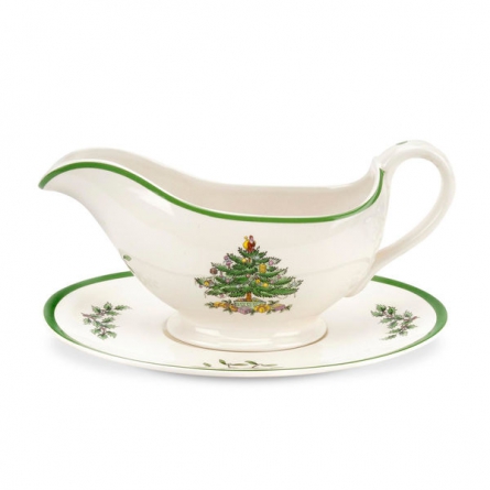 Christmas Tree Sauce Boat and Stand 31cl