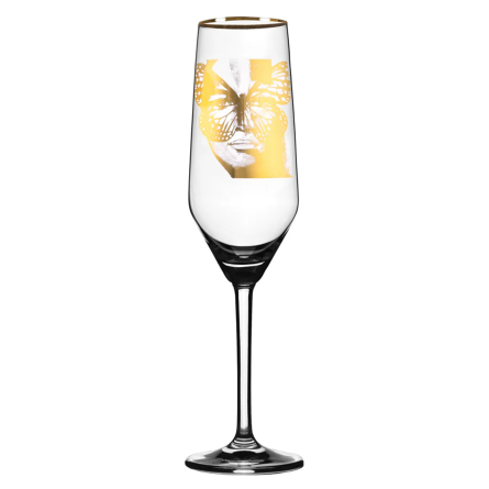 Golden Butterfly Champagne Glass Gold, 30cl