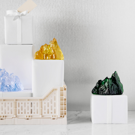 The Rock lyslanterne smaragdgrøn 9,1 cm