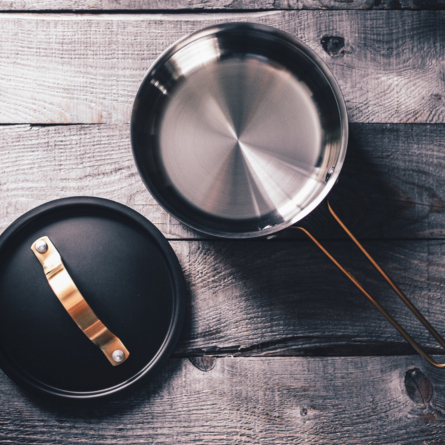 Arvet kastrull 1L, Viggo (Mattvart + M&auml;ssing)