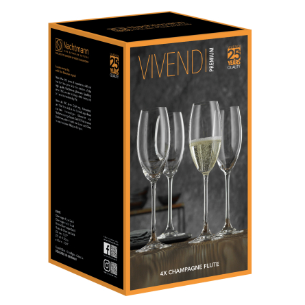 Vivendi Champagneglas 27cl, 4-pack