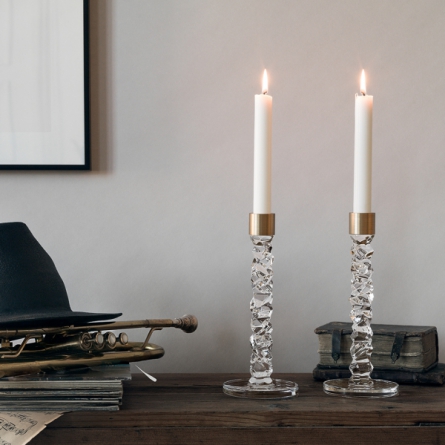 Carat Candlestick Brass, 2-pack