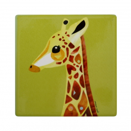 Glasunderlägg Giraff