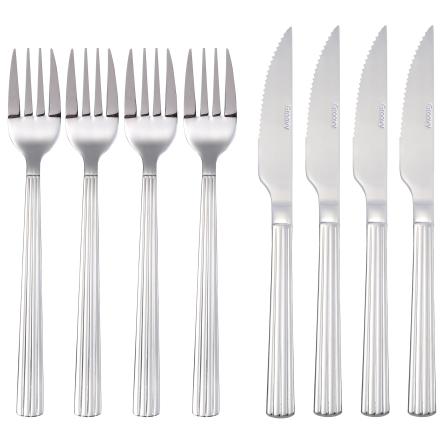 Groovy Steak Cutlery, 8 pieces