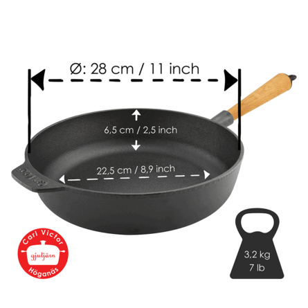 Trakt&ouml;rpanna Gjutj&auml;rn, 28cm