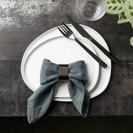 Raw Grillbesteck Schwarz, 8-teilig