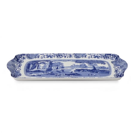 Blue Italian Tray 38.5x16.5cm