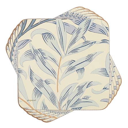 Willow Bough Blue Coasters, 6-pack