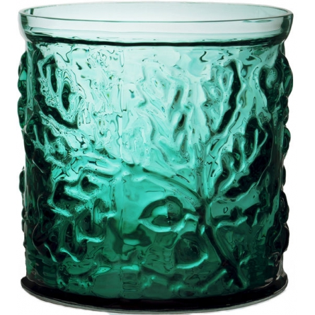 Royal Oak Vase Petrol Blue, H 14cm
