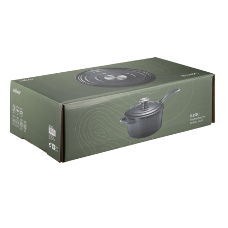 Basic Gjutj&auml;rnsgryta Gr&aring; - 1,9 L