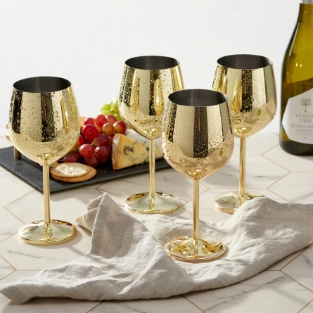 Wine Glass Gold 50cl, 4-pack