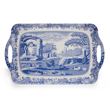 Blue Italian Tray 48 x 29.5cm