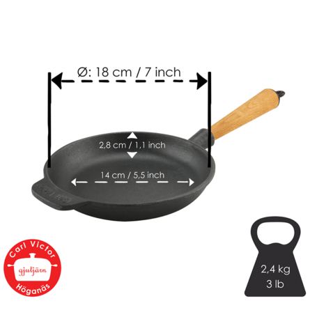 Stekpanna Gjutj&auml;rn, &Oslash; 18cm