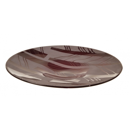 Dish engraved