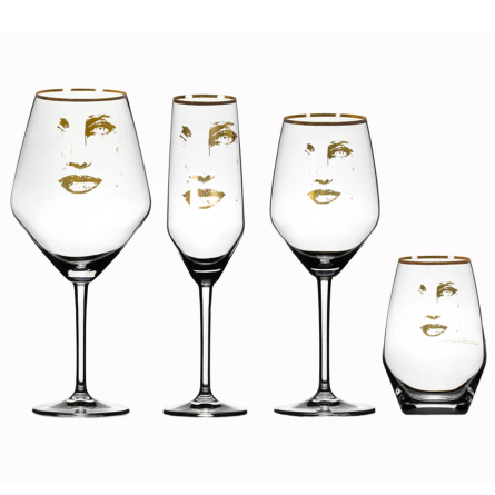 Piece of Me Gold Wine Glass, 75cl
