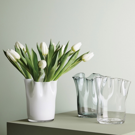 Tulip vase White H 20cm
