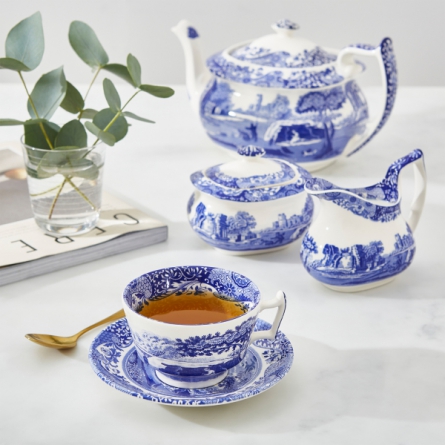 Blue Italian Sugar bowl 25cl