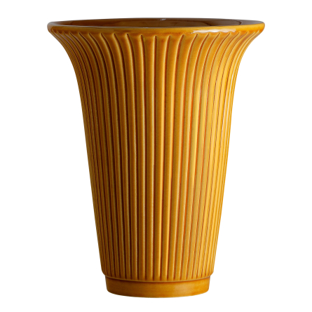Daisy Vase Amber Yellow, Ø 20cm