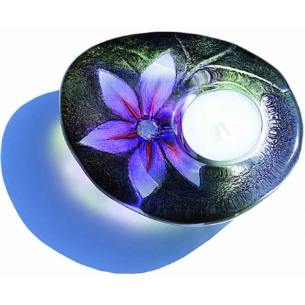Flora lila teelichthalter