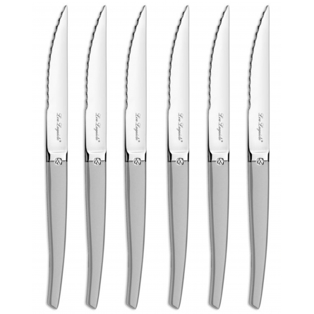 Lou Laguiole Knivset med Block, Matt, 6-pack