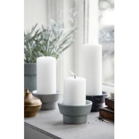 Ombria Blockljusstake Marble