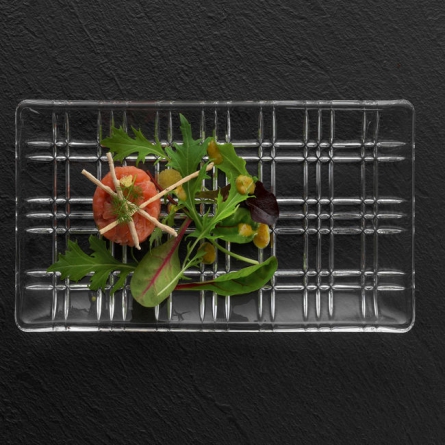 Square plate 14x28cm