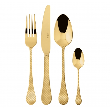 Taormina Gold Cutlery Set, 24 pieces