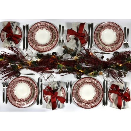 Cranberry Italian plate 20cm