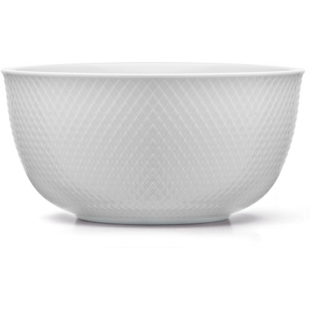 Rhombe Serving Bowl, Ø 22cm, White