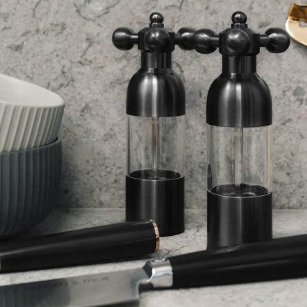 Axia salt- & pepparkvarn 18 cm 2-pack svart