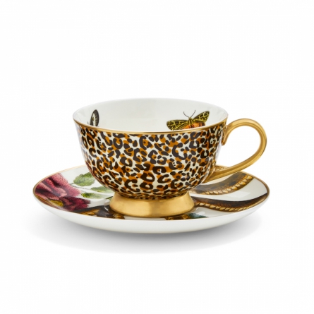 Creatures of Curiosity Tea Cup & Saucer Leopard 20cl