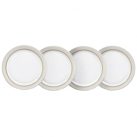 Natural Canvas Dinner Plates Ø 27cm, 4-pack